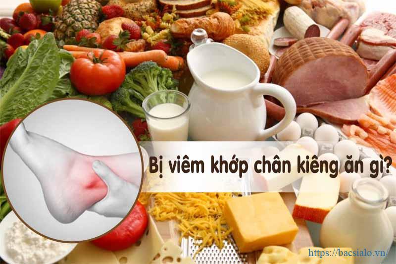 Viêm khớp nên kiêng ăn gì giảm đau
