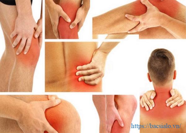 Các vị trí thường bị đau khớp
