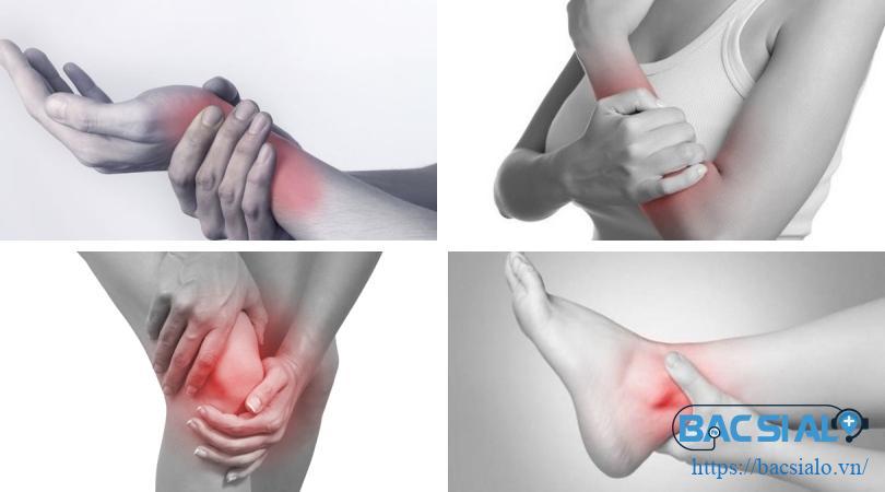 Các vị trí dễ bị viêm khớp